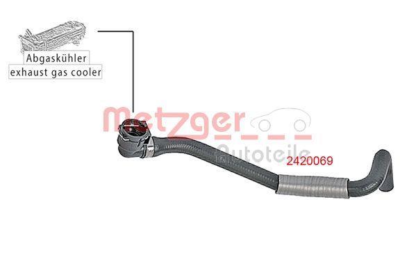 Tubería de radiador METZGER ref. 2420069